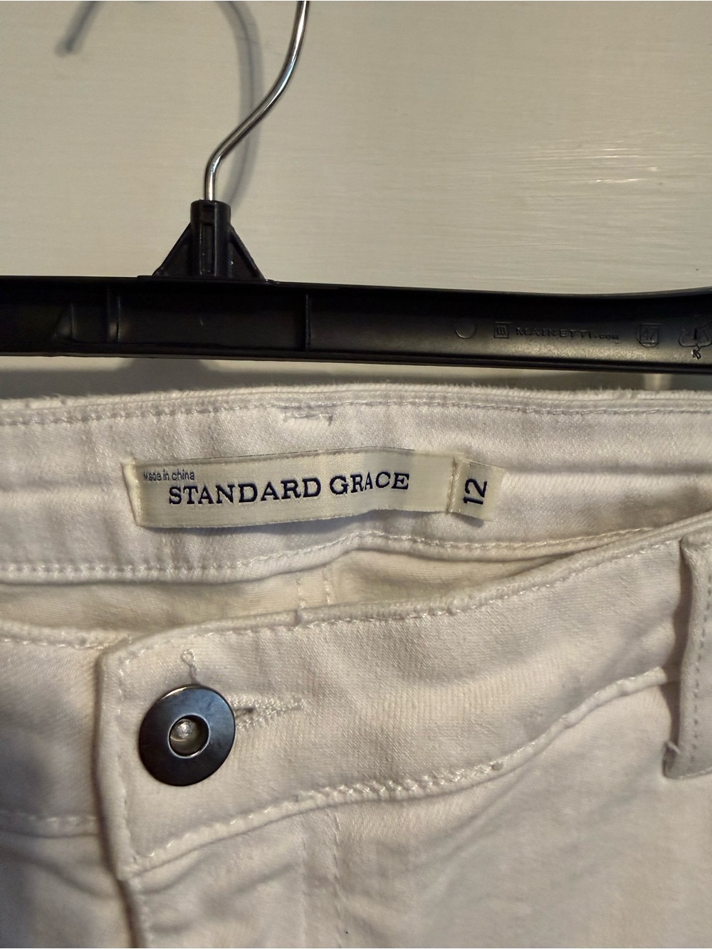 Standard GraceWhite Embroidered Flamingo Jeans - Women's Casual Slim Fit size 12 - Picture 2 of 4